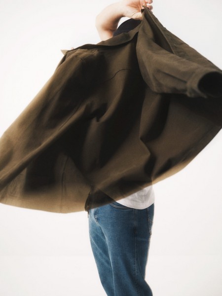 GABBA Jean jacket GABbeta Twill Olive GABBA - 3