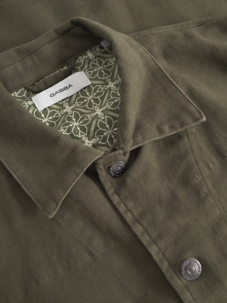 GABBA Jean jacket GABbeta Twill Olive GABBA - 6
