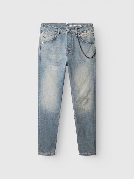 GABBA Jean pants ALEX CROS CROPPED Blue GABBA - 1