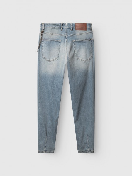 GABBA Jean pants ALEX CROS CROPPED Blue GABBA - 2