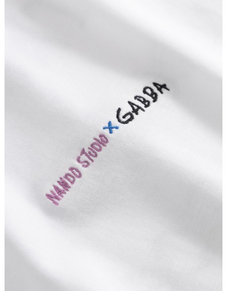 GABBA T-shirt NIGEL BOXY NANDO SS Λευκό GABBA - 4