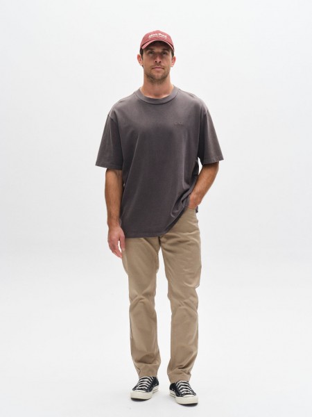 GABBA T-shirt NIGEL WIX BOXY HOUR SS Ανθρακί GABBA - 2