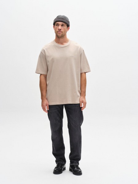 GABBA T-shirt NIGEL WIX BOXY HOUR SS Beige GABBA - 2