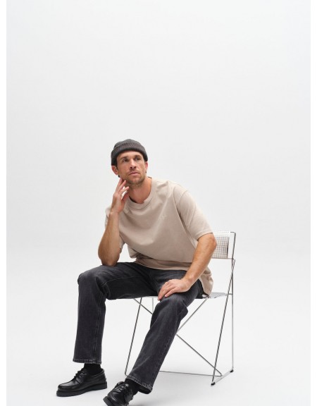 GABBA T-shirt NIGEL WIX BOXY HOUR SS Beige GABBA - 3