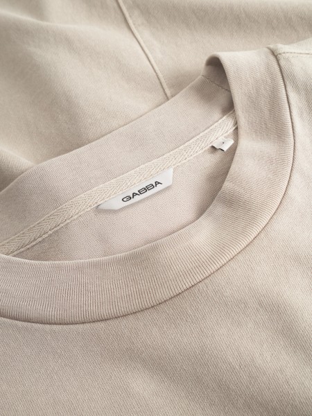 GABBA T-shirt NIGEL WIX BOXY HOUR SS Beige GABBA - 7