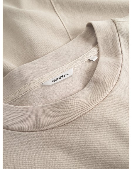 GABBA T-shirt NIGEL WIX BOXY HOUR SS Beige GABBA - 7