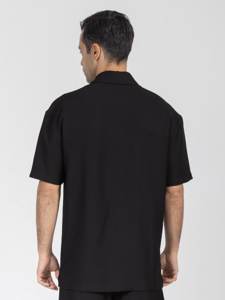 NINETEEN Short sleeve shirt K26-1060 Black NINETEEN - 2