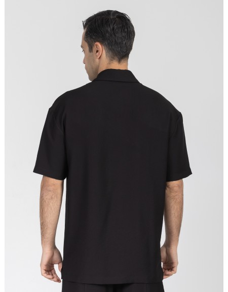 NINETEEN Short sleeve shirt K26-1060 Black NINETEEN - 2