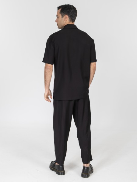 NINETEEN Short sleeve shirt K26-1060 Black NINETEEN - 6