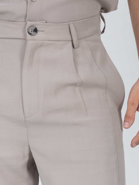 NINETEEN Pants K26-1061 Gray NINETEEN - 3