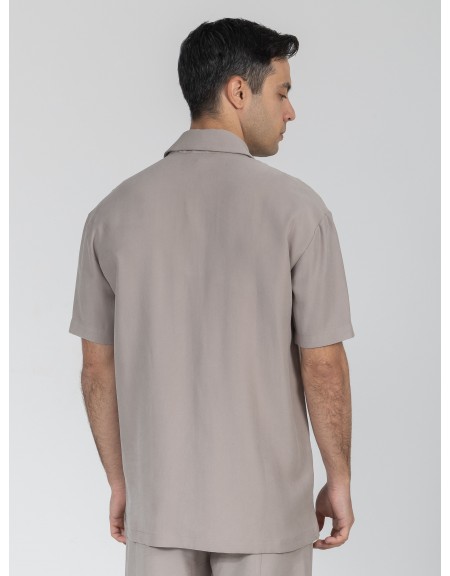 NINETEEN Short sleeve shirt K26-1060 Gray NINETEEN - 2