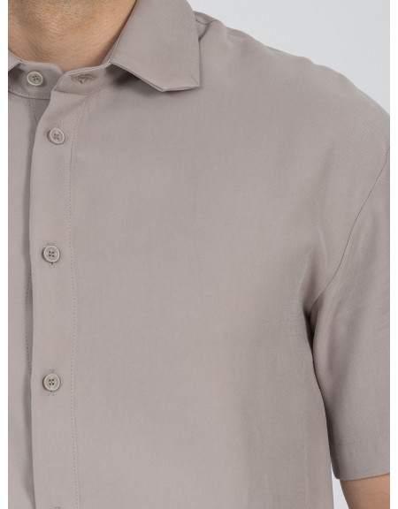 NINETEEN Short sleeve shirt K26-1060 Gray NINETEEN - 3