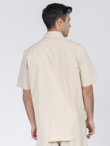 NINETEEN Shirt K26-1019 Beige NINETEEN - 2