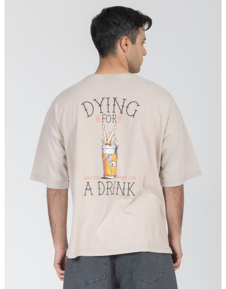 NINETEEN T-shirt K26-1081 Μπεζ NINETEEN - 2