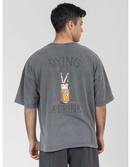 NINETEEN T-shirt K26-1081 Γκρι - Ανθρακί NINETEEN - 2