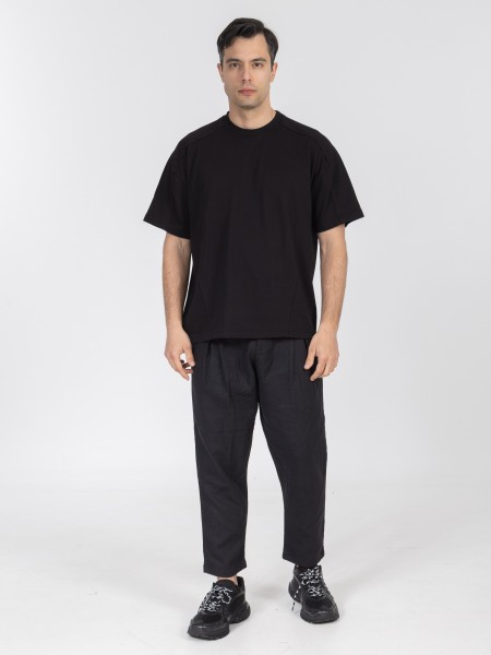 NINETEEN T-shirt K26-1050 Black NINETEEN - 4