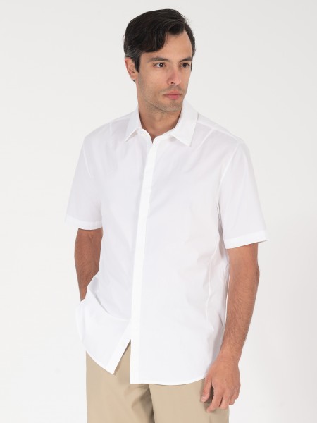 NINETEEN Short sleeve shirt K26-1002 White NINETEEN - 6