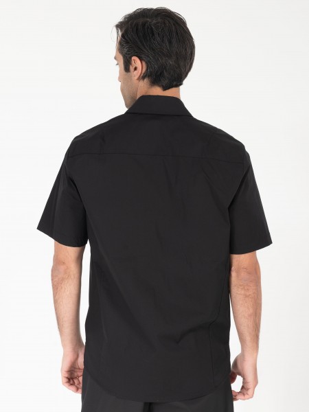 NINETEEN Short sleeve shirt K26-1002 Black NINETEEN - 1