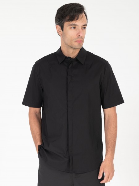 NINETEEN Short sleeve shirt K26-1002 Black NINETEEN - 3