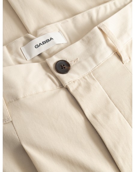 GABBA Παντελόνι FIRENZE BOLU CROPPED Εκρού GABBA - 6