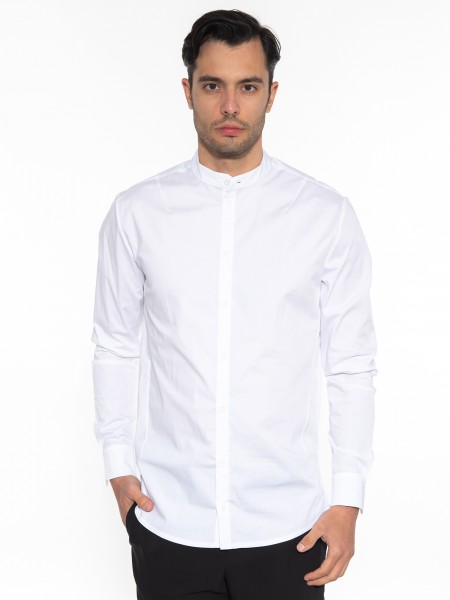 NINETEEN Mao Shirt K26-1004 White NINETEEN - 1