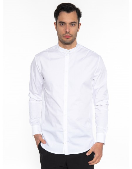 NINETEEN Mao Shirt K26-1004 White NINETEEN - 1