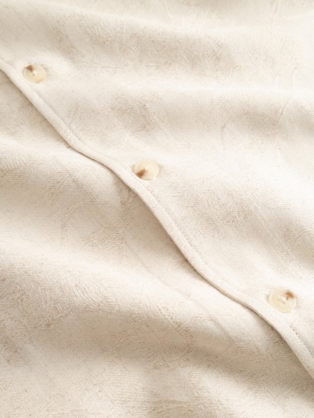 GABBA Short-sleeved shirt JENS OVER RESORT SOFT SS Ecru GABBA - 4