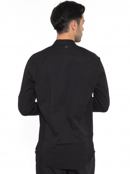 NINETEEN Mao Shirt K26-1004 Black NINETEEN - 2