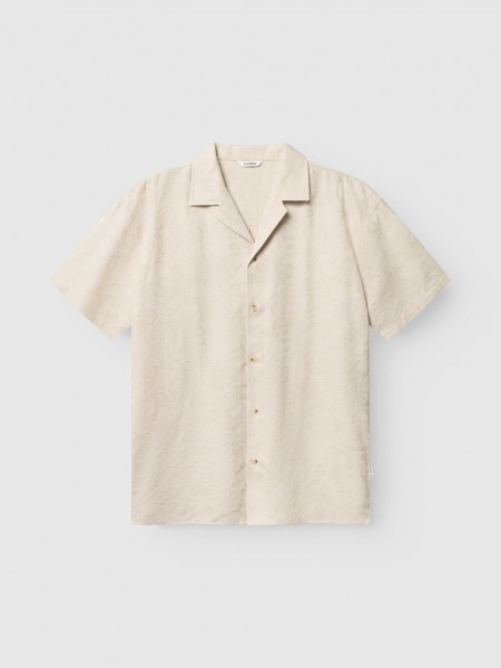 GABBA Short-sleeved shirt STEVEN CROCH SS Ecru GABBA - 1