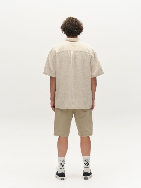GABBA Short-sleeved shirt STEVEN CROCH SS Ecru GABBA - 7