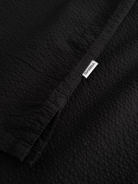 GABBA Πουκάμισο κοντομάνικο TIMO RESORT KER SS Μαύρο GABBA - 5