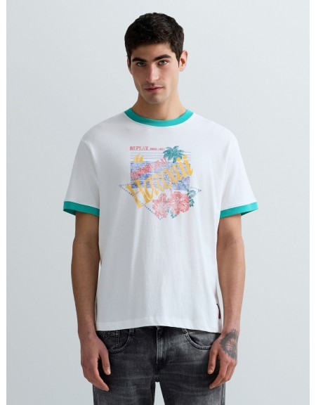 REPLAY T-shirt M3511.000.23792P Off-white REPLAY - 1