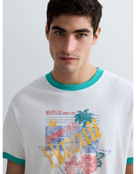 REPLAY T-shirt M3511.000.23792P Off-white REPLAY - 7