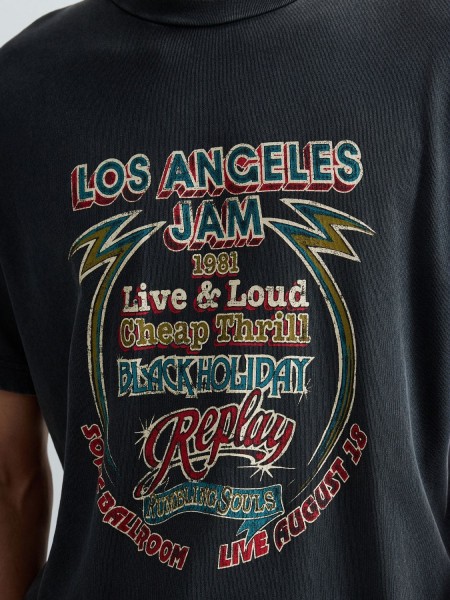 REPLAY T-shirt M3517.000.23792M Ανθρακί REPLAY - 2