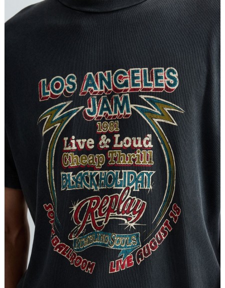 REPLAY T-shirt M3517.000.23792M Ανθρακί REPLAY - 2