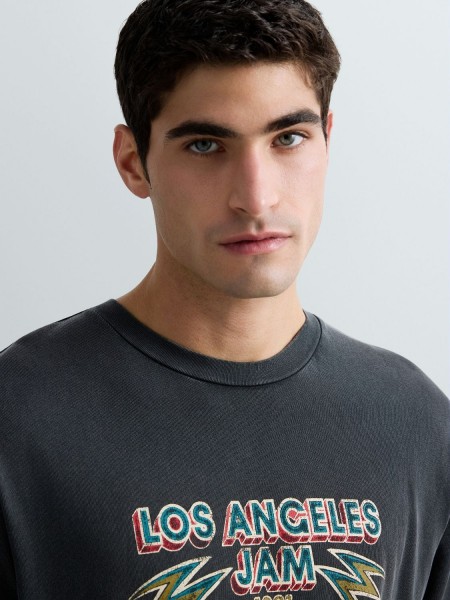 REPLAY T-shirt M3517.000.23792M Ανθρακί REPLAY - 4