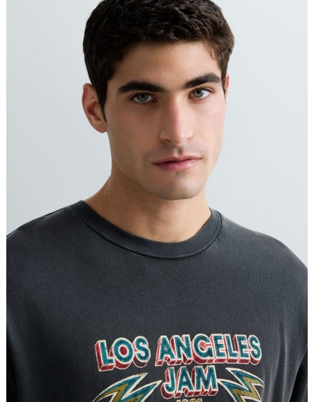 REPLAY T-shirt M3517.000.23792M Ανθρακί REPLAY - 4