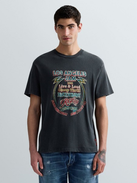 REPLAY T-shirt M3517.000.23792M Anthracite REPLAY - 6