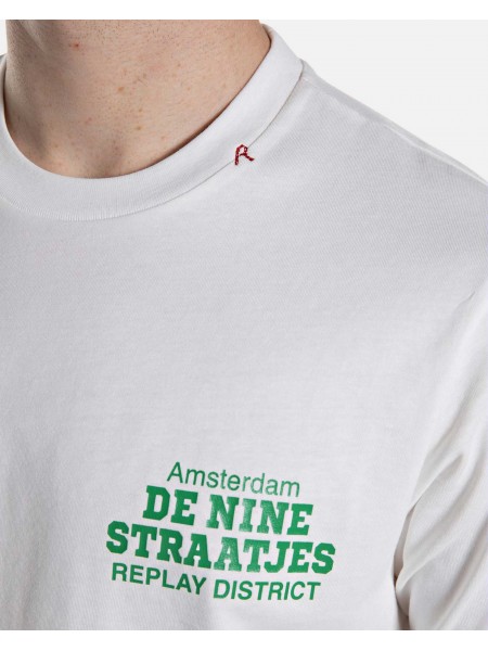 REPLAY T-shirt M3547.000.23608P Λευκό REPLAY - 4