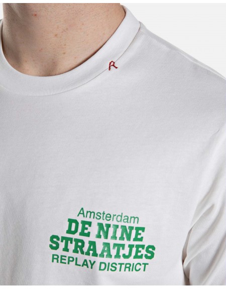 REPLAY T-shirt M3547.000.23608P White REPLAY - 4