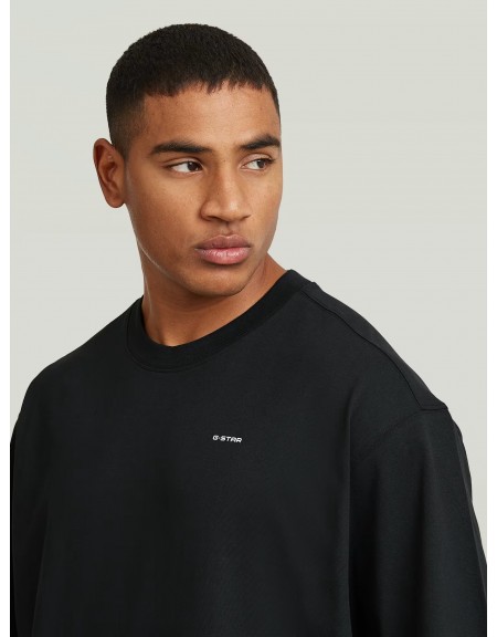 G-STAR RAW T-shirt D28697-E385-6484 WOVEN MIX LOOSE R T Μαύρο G-STAR RAW - 4