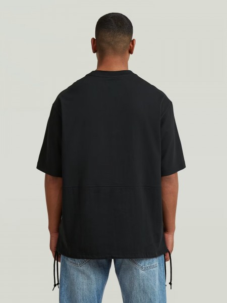 G-STAR RAW T-shirt D28697-E385-6484 WOVEN MIX LOOSE R T Black G-STAR RAW - 5