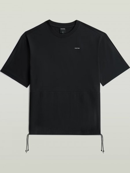 G-STAR RAW T-shirt D28697-E385-6484 WOVEN MIX LOOSE R T Black G-STAR RAW - 7