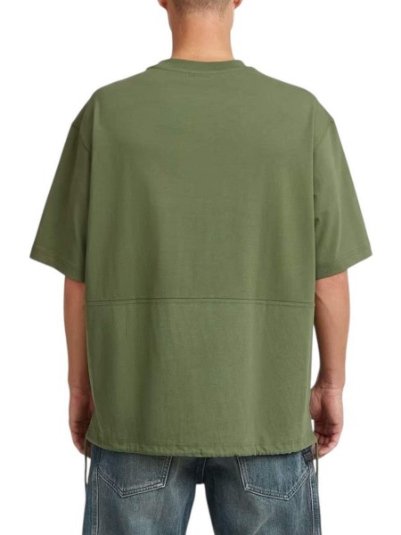 G-STAR RAW T-shirt D28697-E385-H871 WOVEN MIX LOOSE R T Olive G-STAR RAW - 5