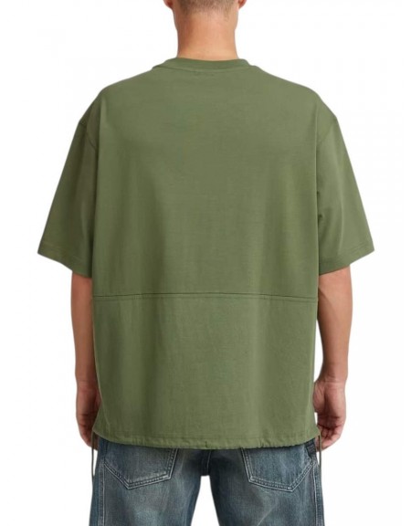 G-STAR RAW T-shirt D28697-E385-H871 WOVEN MIX LOOSE R T Olive G-STAR RAW - 5