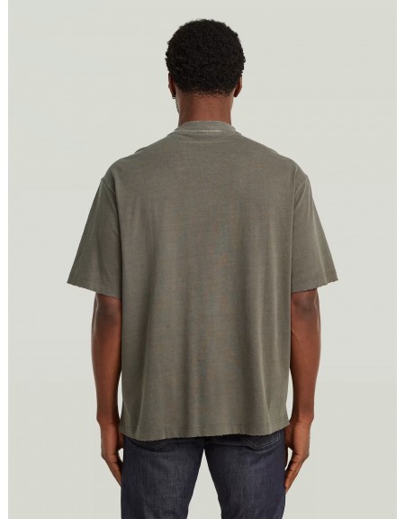 G-STAR RAW T-shirt D29297-E401-C982 FRONT GR ANGRY BEE LOOSE R T Grey - Olive G-STAR RAW - 3