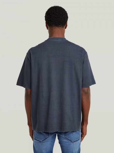 G-STAR RAW T-shirt D29297-E401-D418 FRONT GR ANGRY BEE LOOSE R T Blue G-STAR RAW - 5