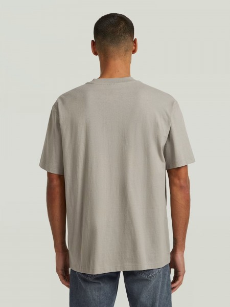 G-STAR RAW T-shirt D28588-D593-G106 RELAXED BASE R T Μπεζ G-STAR RAW - 5