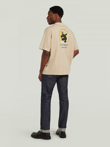 G-STAR RAW T-shirt D28605-E401-H970 BACK GR LOOSE R T Beige G-STAR RAW - 3