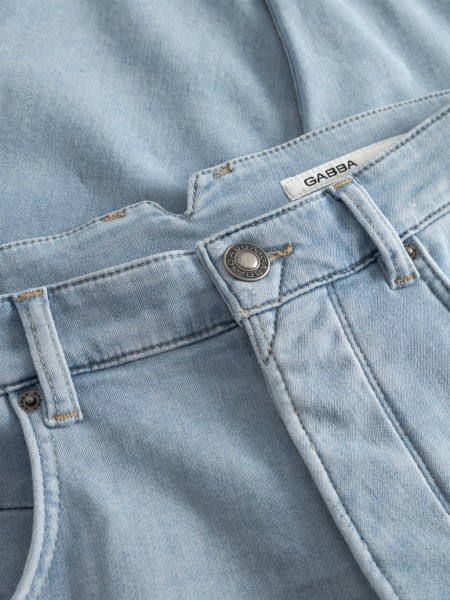 GABBA Jean παντελόνι ALEX DYNAMIC CROPPED Μπλε denim GABBA - 4